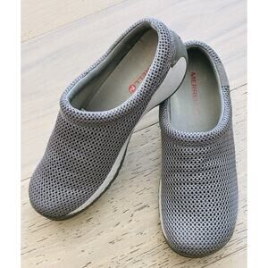 Merrell Encore Q Form 2 Breeze Air Cushion Gray Mesh Slip On Clogs Women’s 8.5